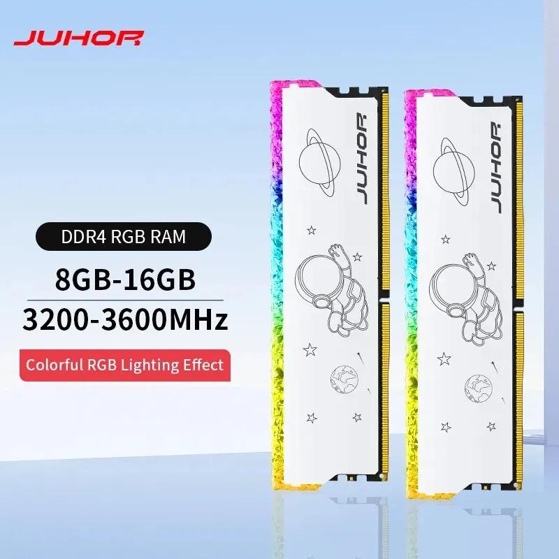 JUHOR RGB DIMM ũž ӿ ޸ , DDR4 8GB, 16GB, 3200MHz